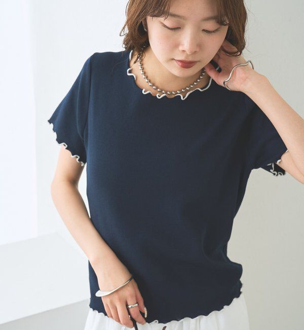  「配色メロウニットT」|Tシャツ・カットソー|