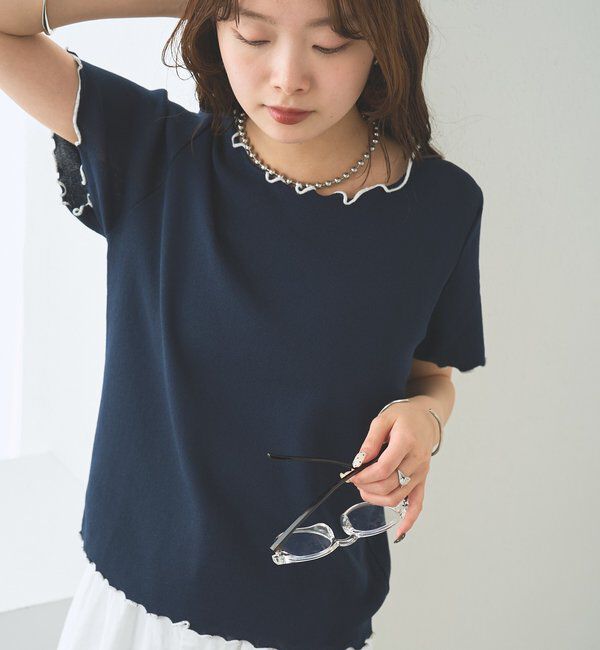  「配色メロウニットT」|Tシャツ・カットソー|