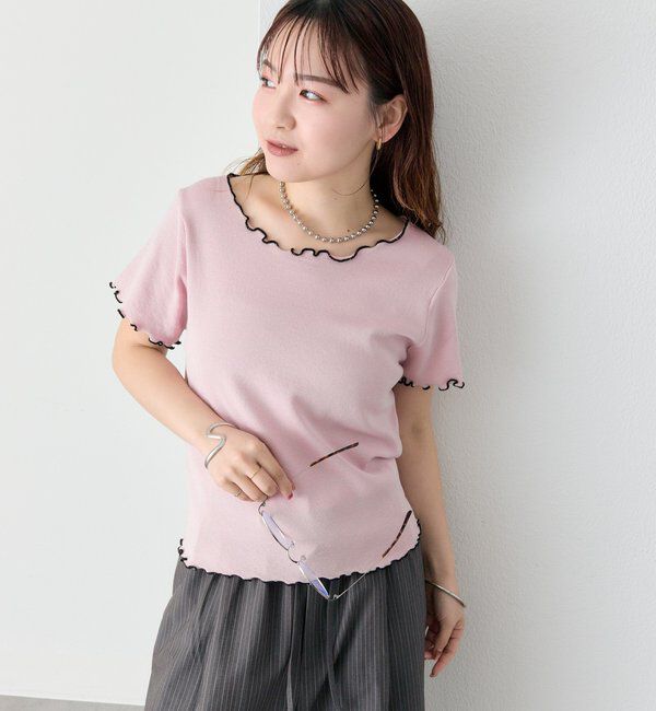  「配色メロウニットT」|Tシャツ・カットソー|