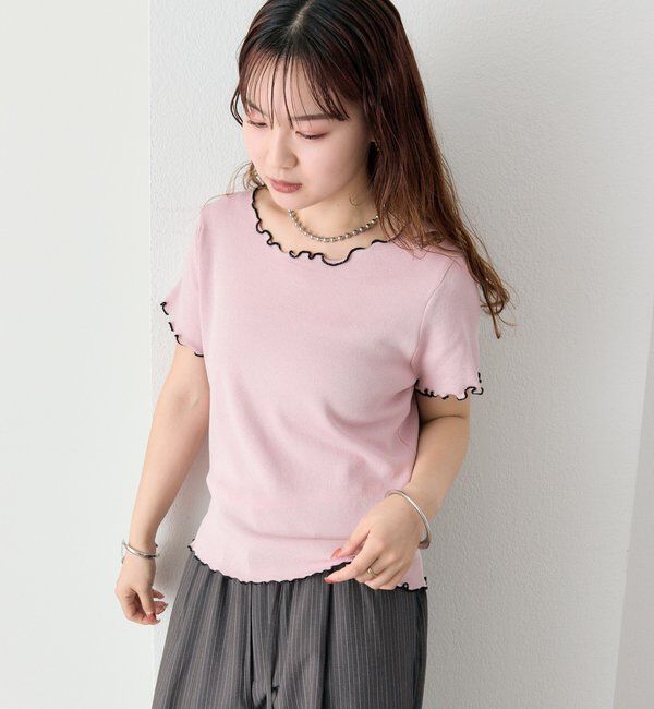  「配色メロウニットT」|Tシャツ・カットソー|