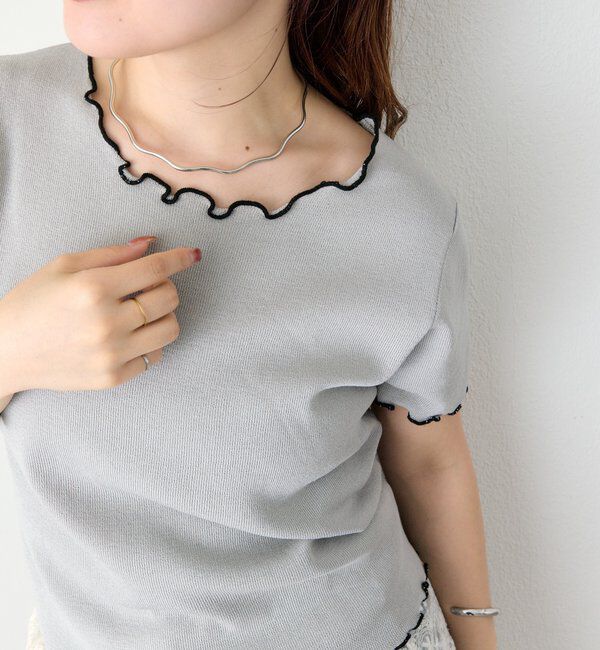  「配色メロウニットT」|Tシャツ・カットソー|