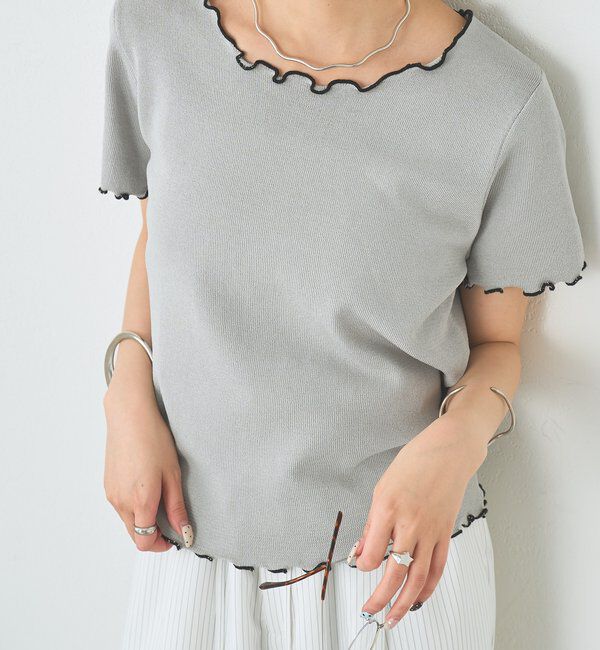  「配色メロウニットT」|Tシャツ・カットソー|