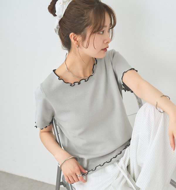  「配色メロウニットT」|Tシャツ・カットソー|