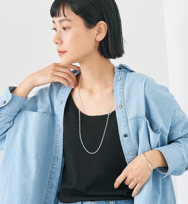 collex「【dignif】【金属アレルギー対応】ミックスチェーン2WAYネックレス」|ネックレス|