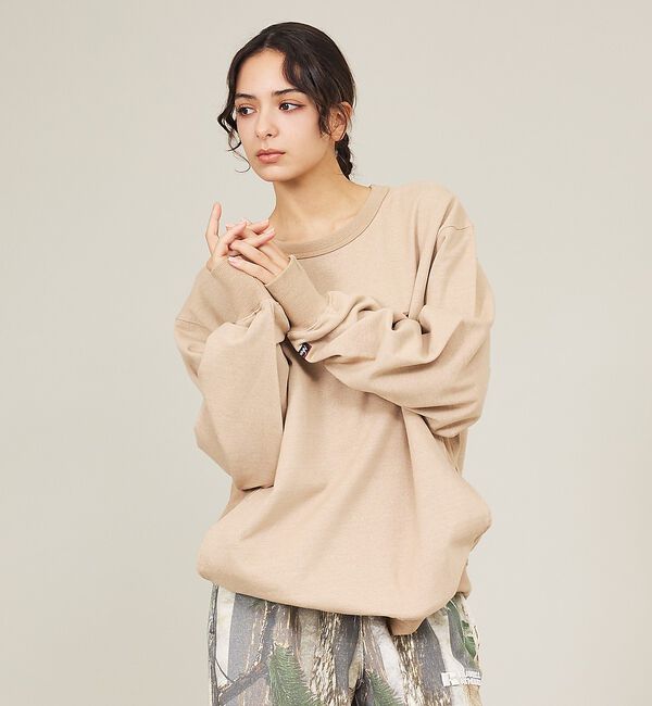 ABAHOUSE「【NANGA /ナンガ】ミニロゴ刺繍スウェット/ユニセックス」|スウェット・ジャージ|