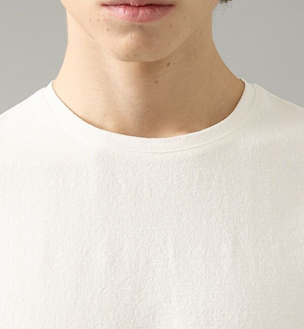 ABAHOUSE「シュリンク天竺 クルーネック半袖Tシャツ」|Tシャツ・カットソー|