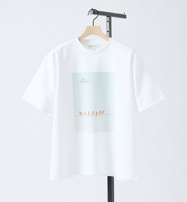 ABAHOUSE「【BIRD】 グラフィックTシャツ」|Tシャツ・カットソー|グリーン