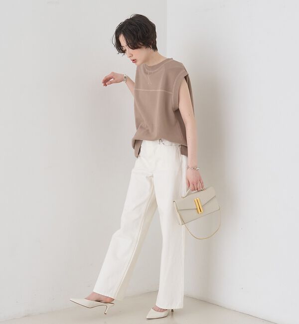 Rouge vif「ヴィンテージライクタンクTシャツ/ノースリーブ」|Tシャツ・カットソー|