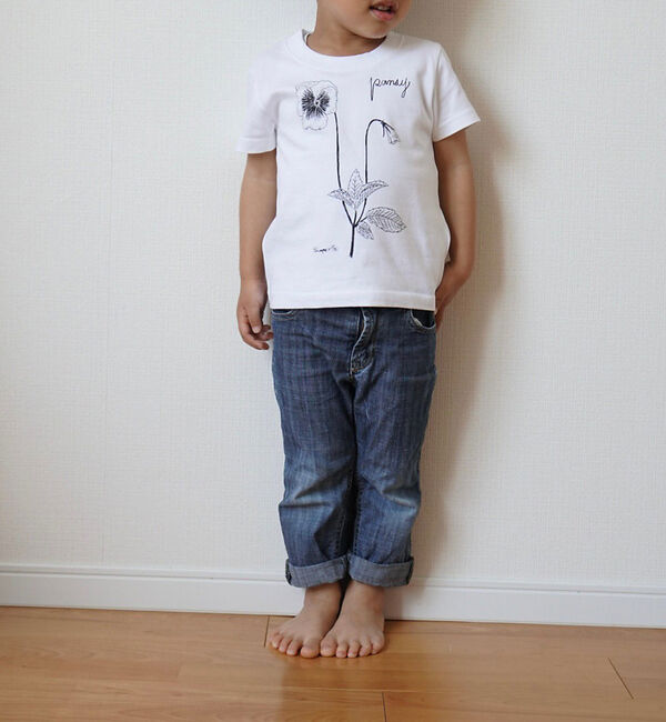 qualite「【限定】0501PansyTシャツ kids」|Tシャツ・カットソー|