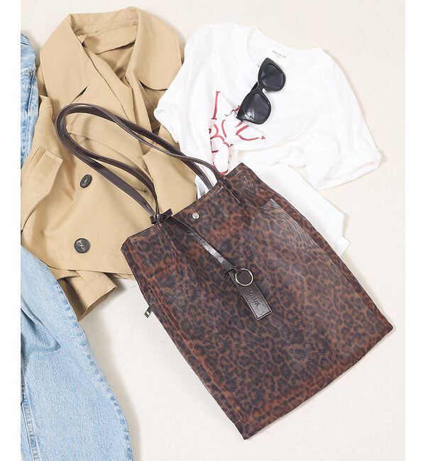 LOWELL things「●SOEUR/レオパードシアートートバッグ/A4」|トートバッグ|