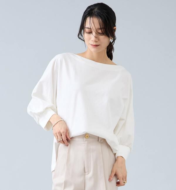 Liesse「ミニ裏毛プルオーバー」|Tシャツ・カットソー|ホワイト