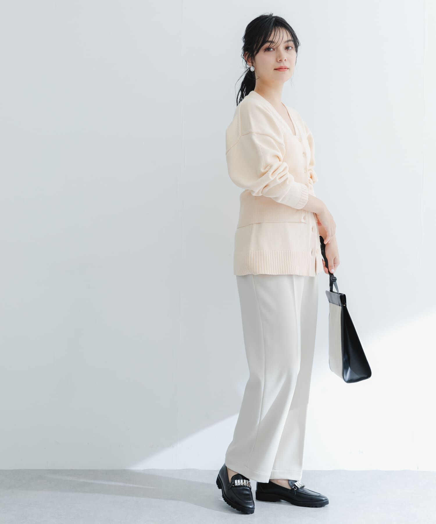 URBAN RESEARCH ROSSO「ウエストシェイプカーディガン」|カーディガン|