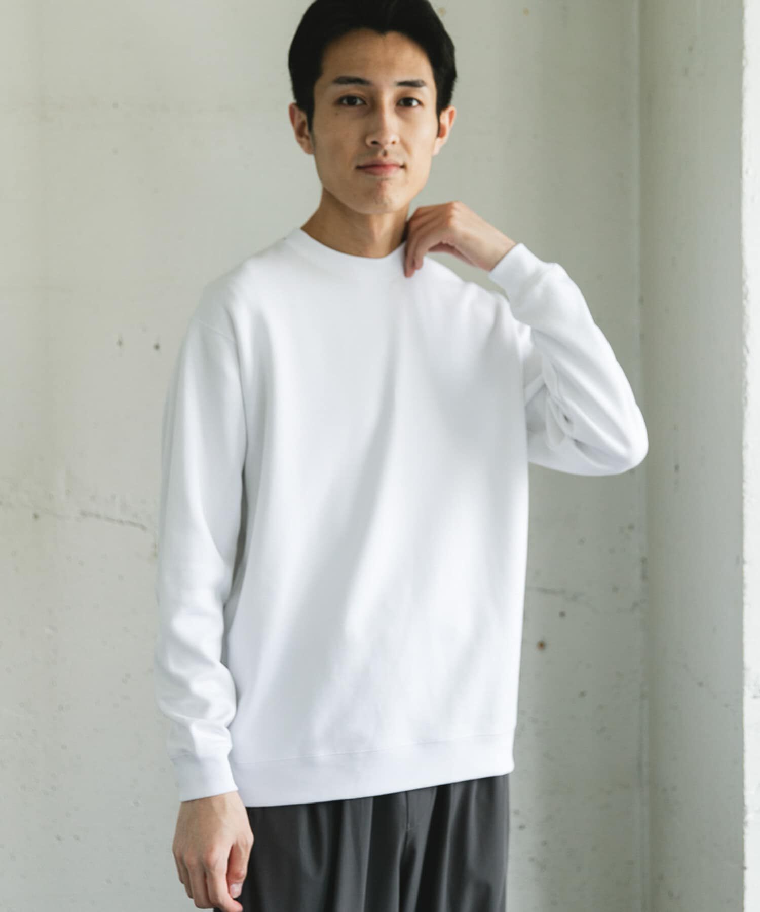 URBAN RESEARCH DOORS「シルケットダンボールロングスリーブTシャツ」|Tシャツ・カットソー|