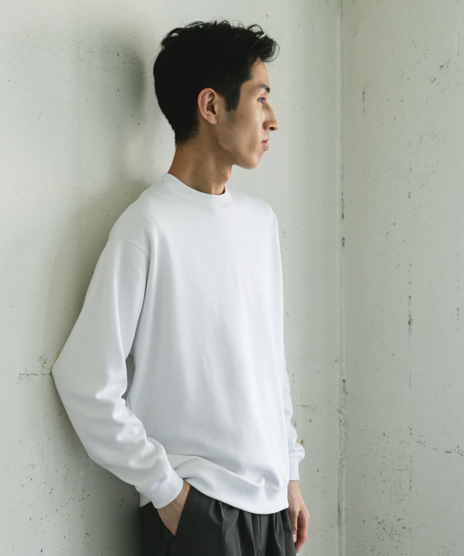 URBAN RESEARCH DOORS「シルケットダンボールロングスリーブTシャツ」|Tシャツ・カットソー|