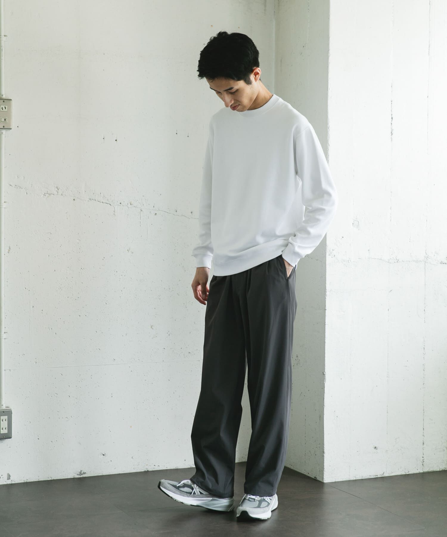 URBAN RESEARCH DOORS「シルケットダンボールロングスリーブTシャツ」|Tシャツ・カットソー|
