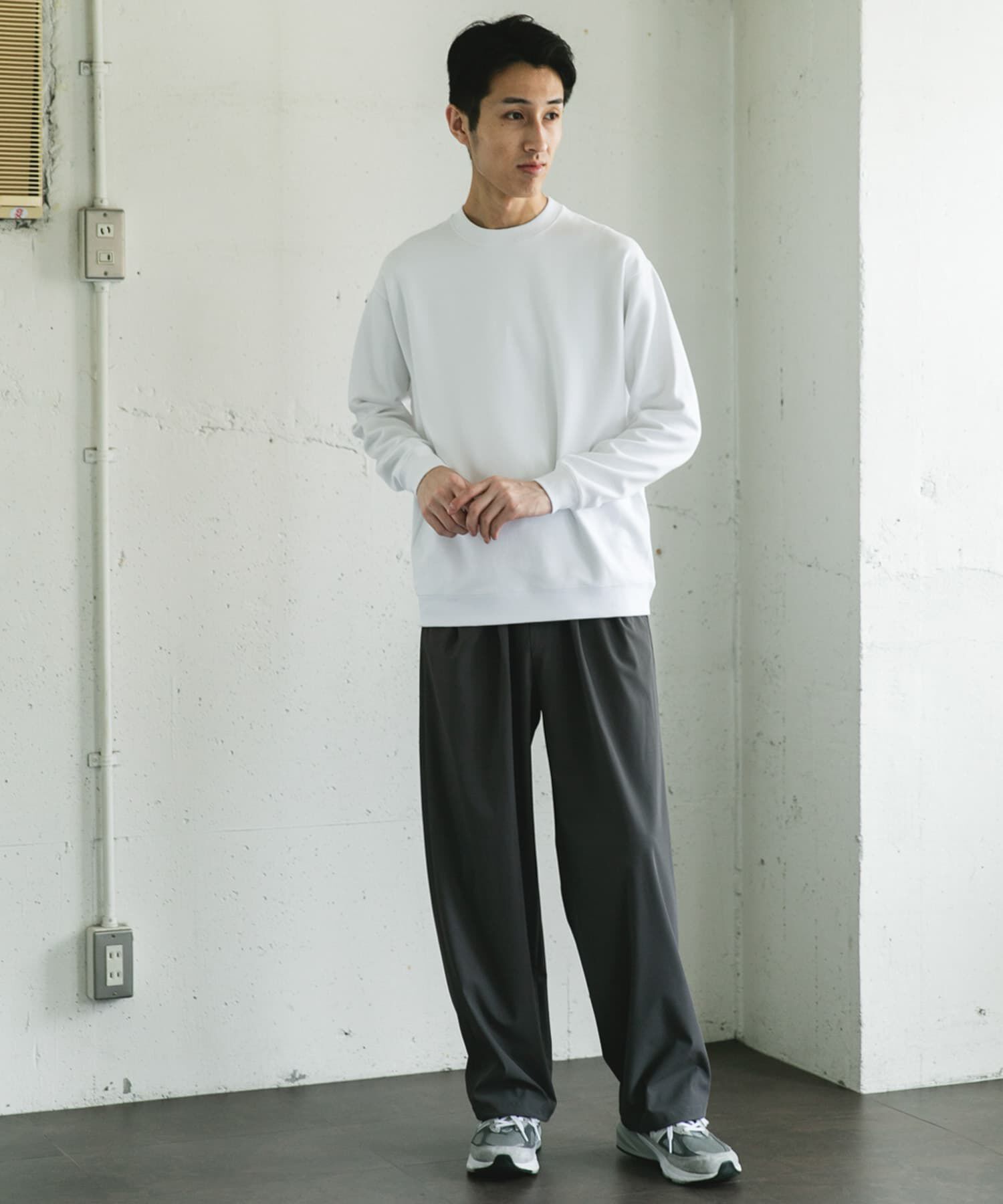 URBAN RESEARCH DOORS「シルケットダンボールロングスリーブTシャツ」|Tシャツ・カットソー|
