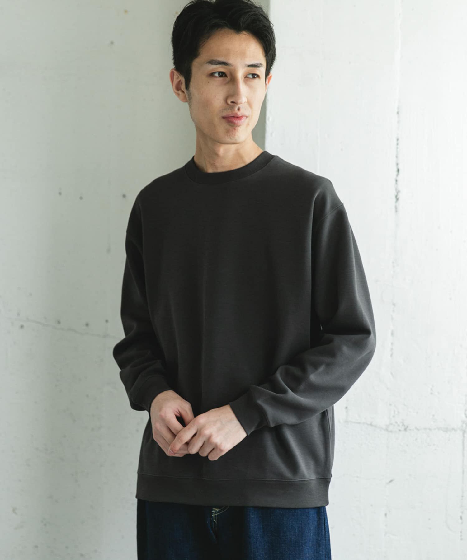 URBAN RESEARCH DOORS「シルケットダンボールロングスリーブTシャツ」|Tシャツ・カットソー|