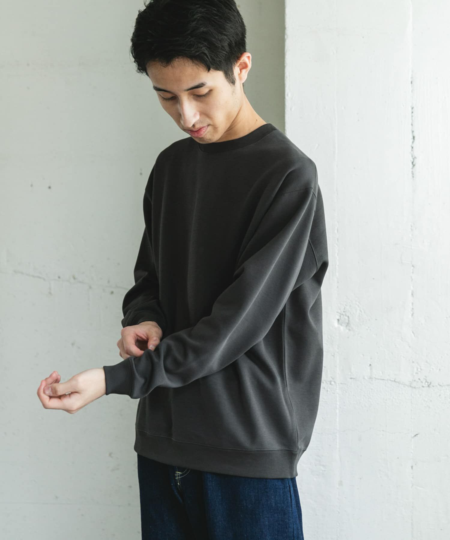 URBAN RESEARCH DOORS「シルケットダンボールロングスリーブTシャツ」|Tシャツ・カットソー|