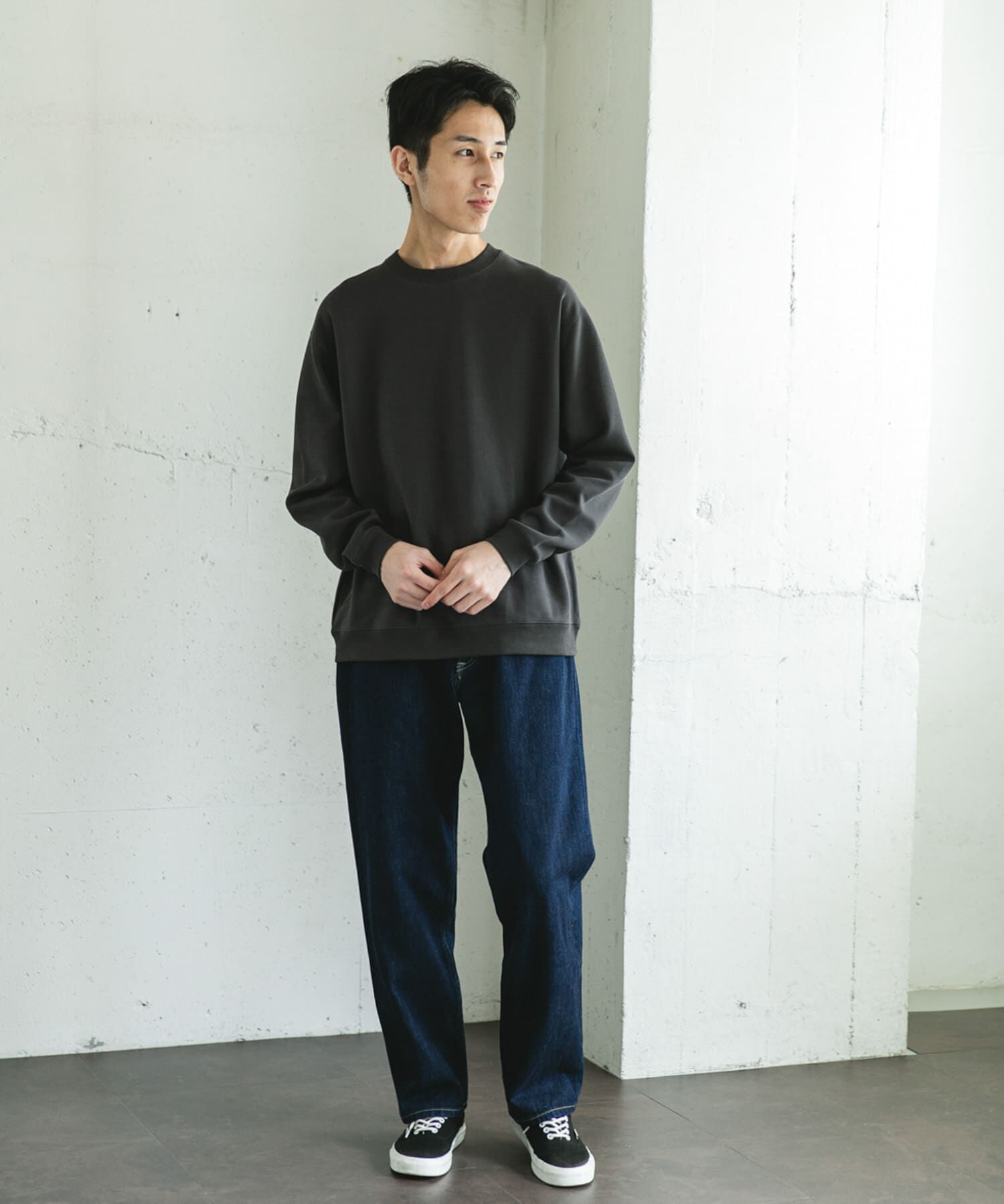 URBAN RESEARCH DOORS「シルケットダンボールロングスリーブTシャツ」|Tシャツ・カットソー|