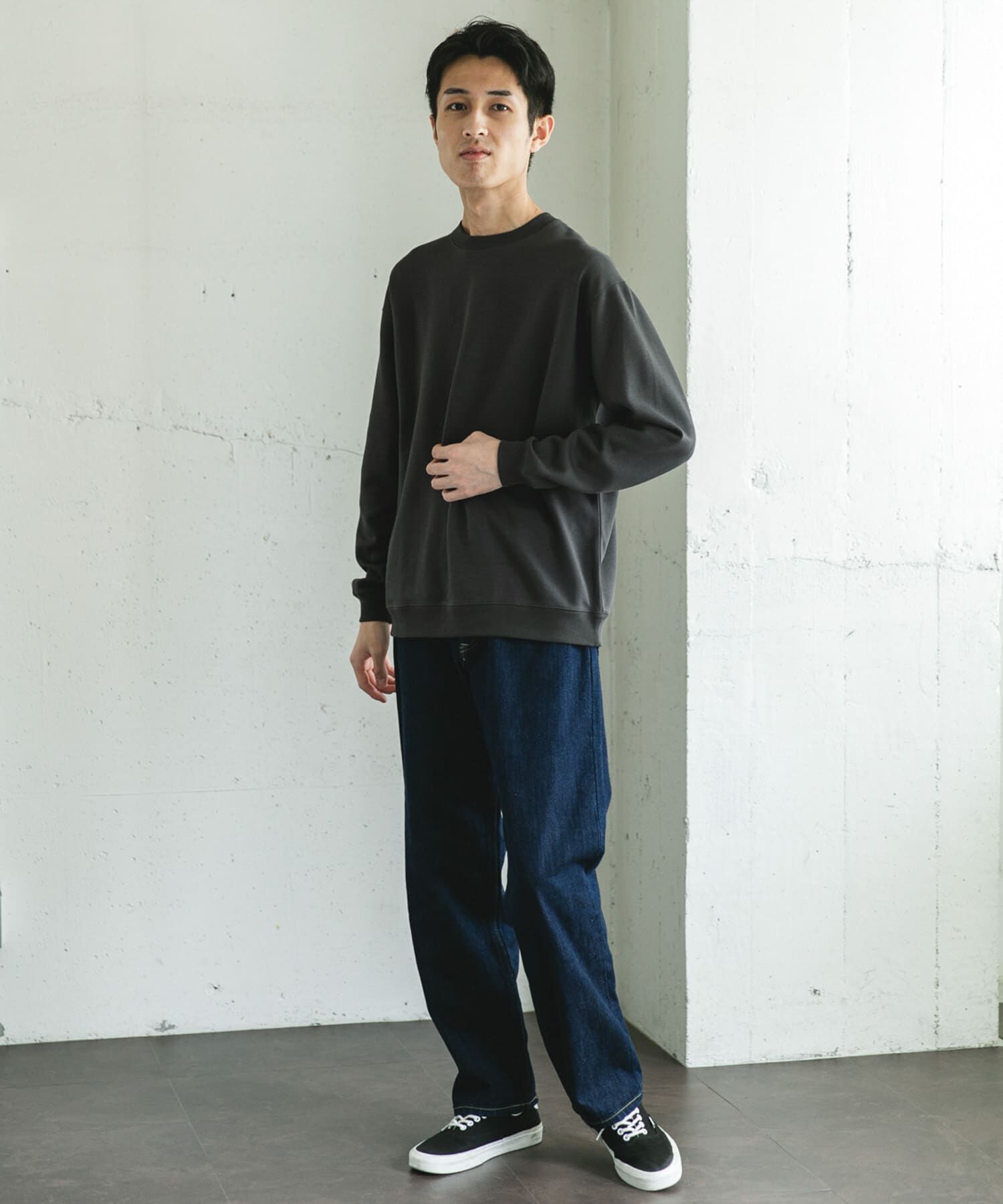 URBAN RESEARCH DOORS「シルケットダンボールロングスリーブTシャツ」|Tシャツ・カットソー|