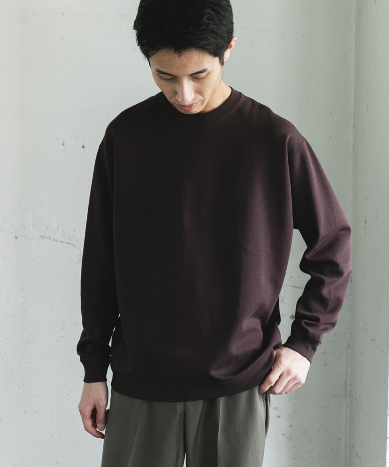 URBAN RESEARCH DOORS「シルケットダンボールロングスリーブTシャツ」|Tシャツ・カットソー|