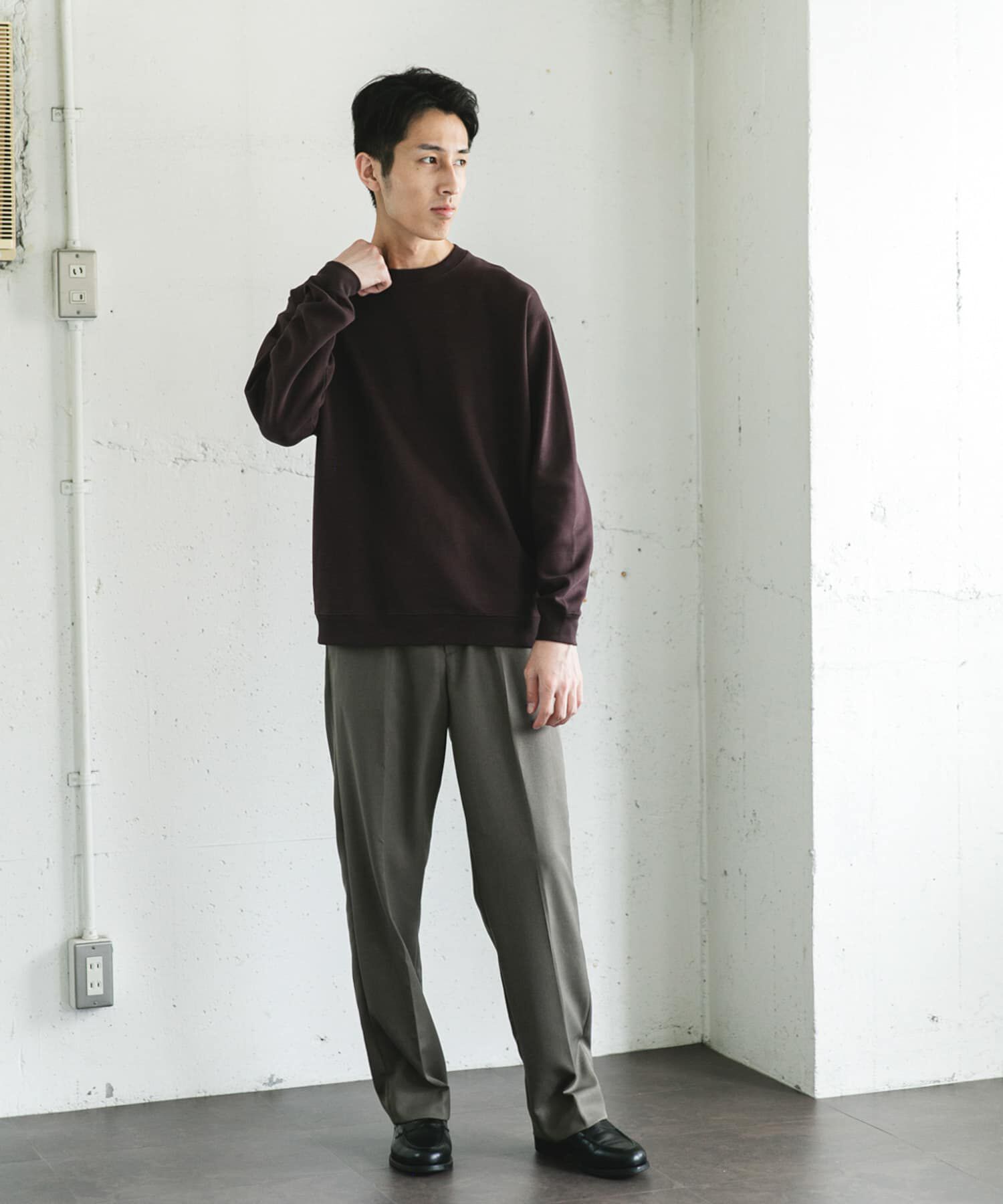 URBAN RESEARCH DOORS「シルケットダンボールロングスリーブTシャツ」|Tシャツ・カットソー|