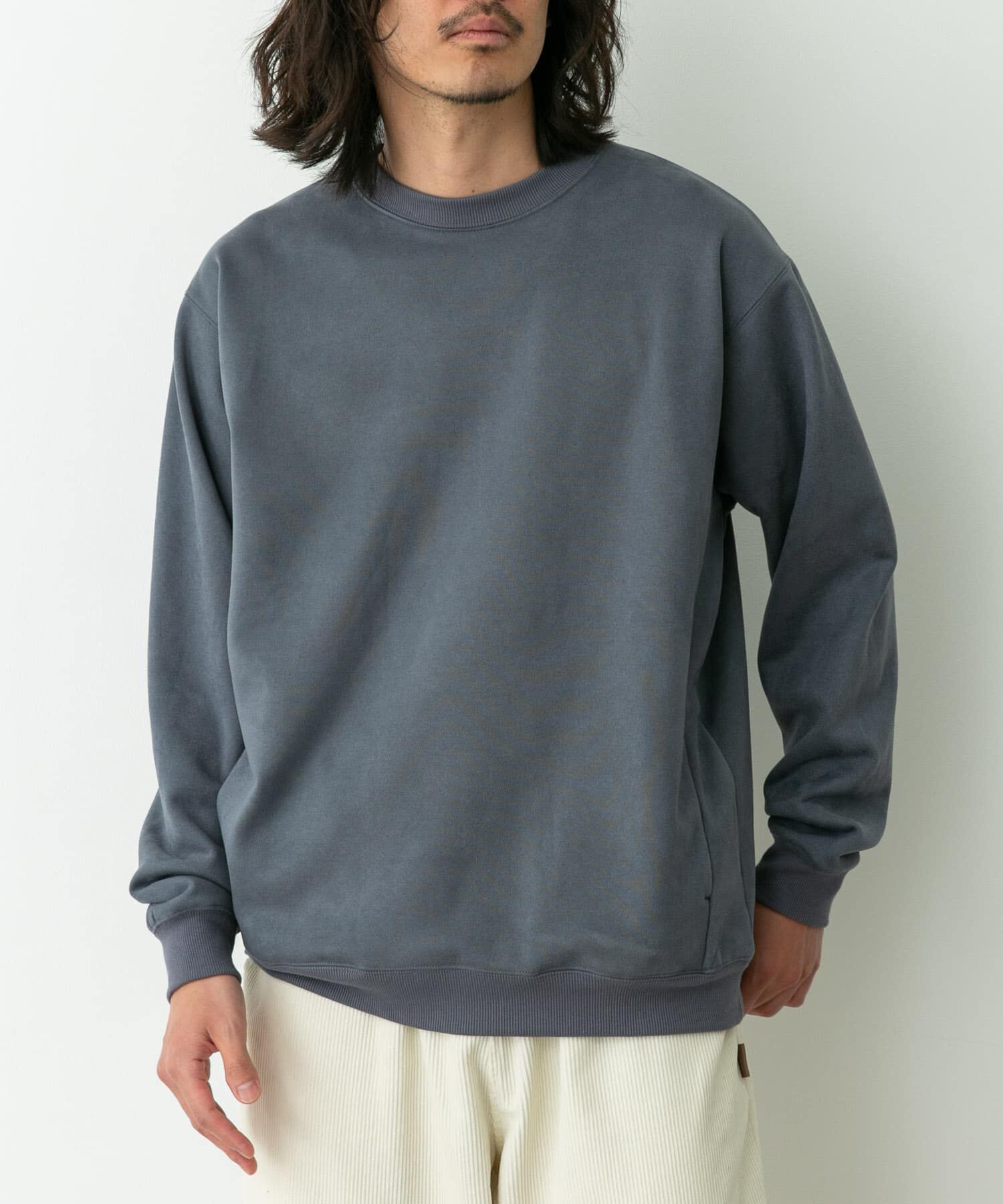Sonny Label 「クリーミータッチクルーネックプルオーバー」|スウェット・ジャージ|ブルー