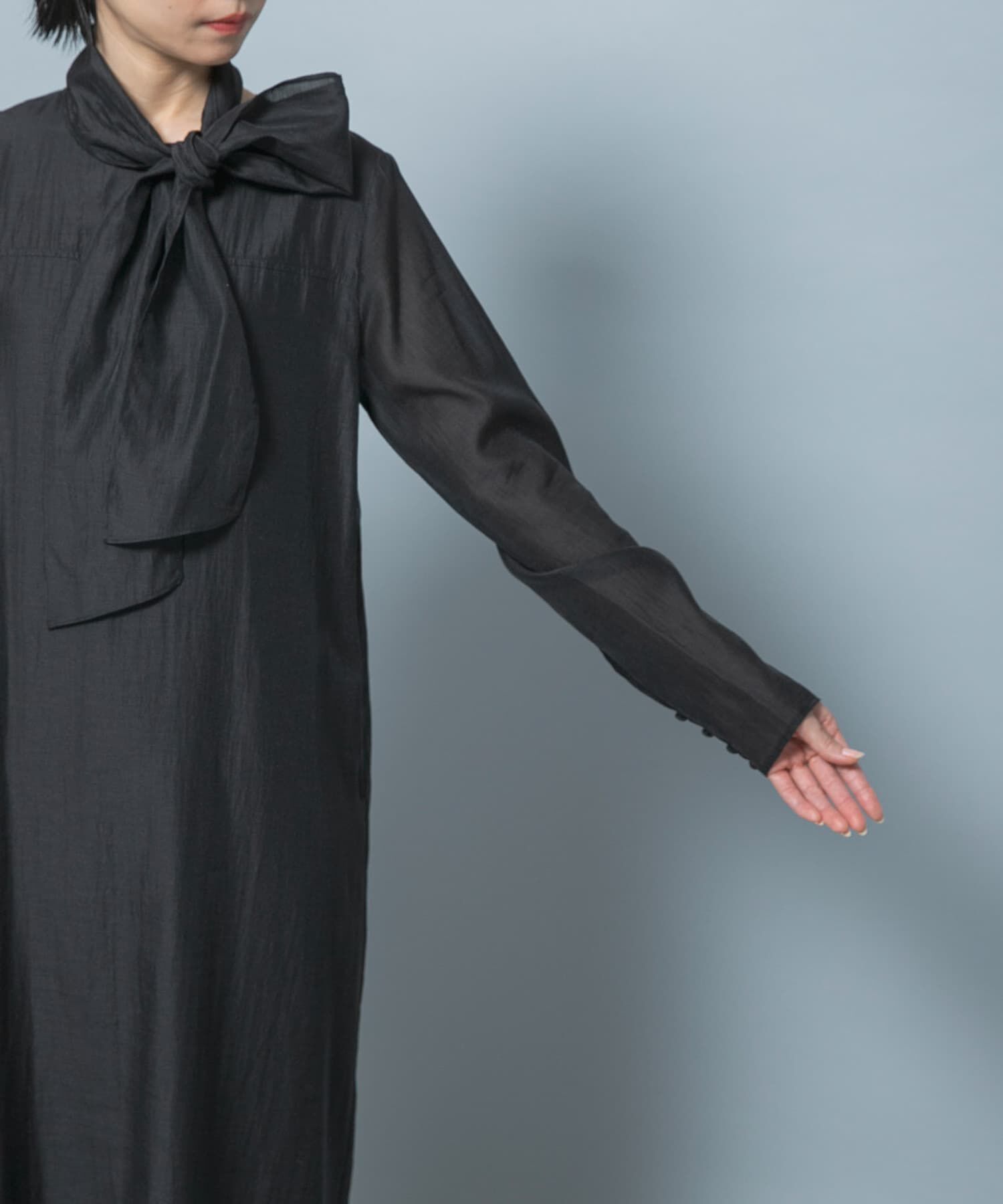URBAN RESEARCH ROSSO「シルク混シアーオーガンジーワンピース」|ワンピース|