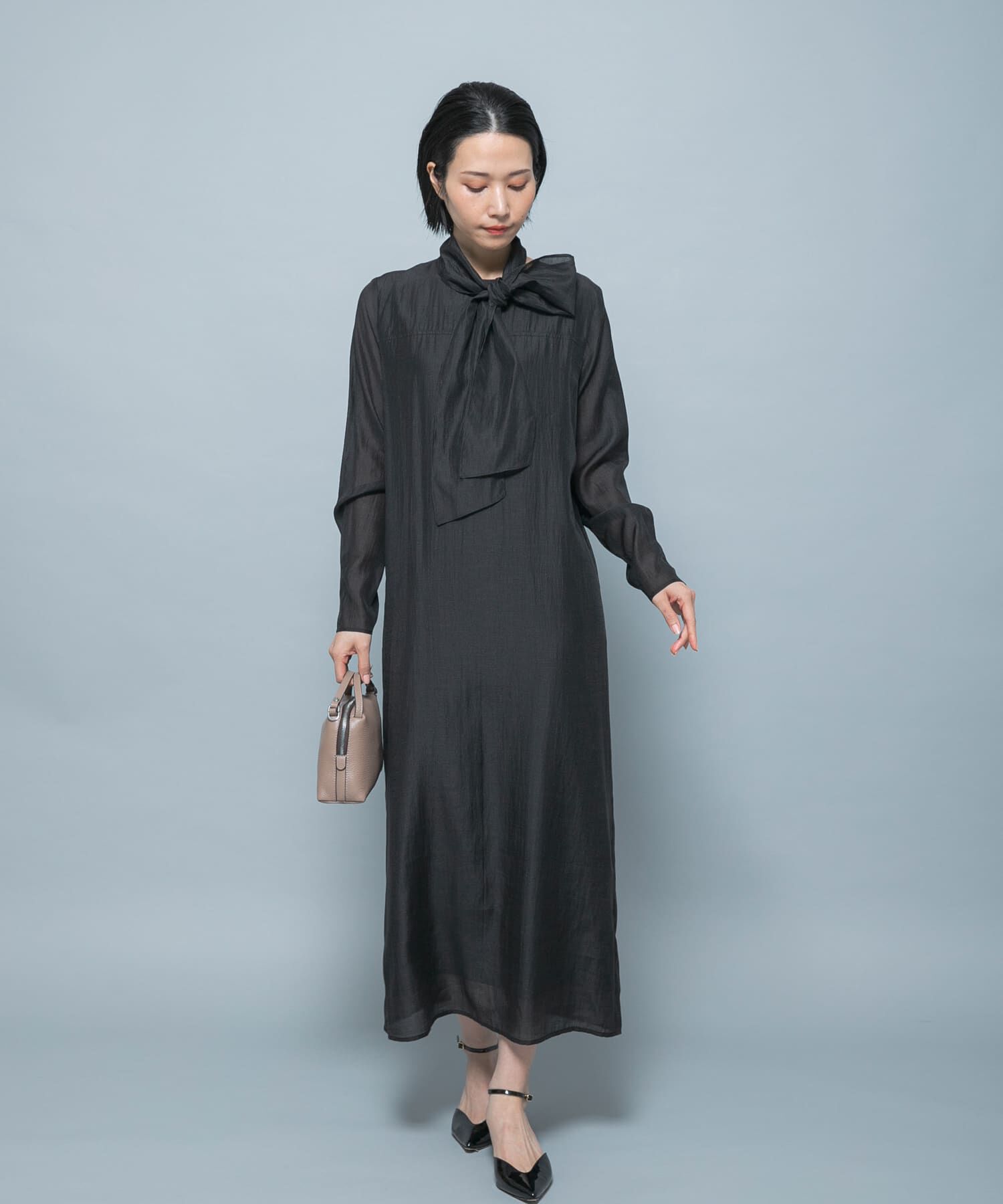URBAN RESEARCH ROSSO「シルク混シアーオーガンジーワンピース」|ワンピース|