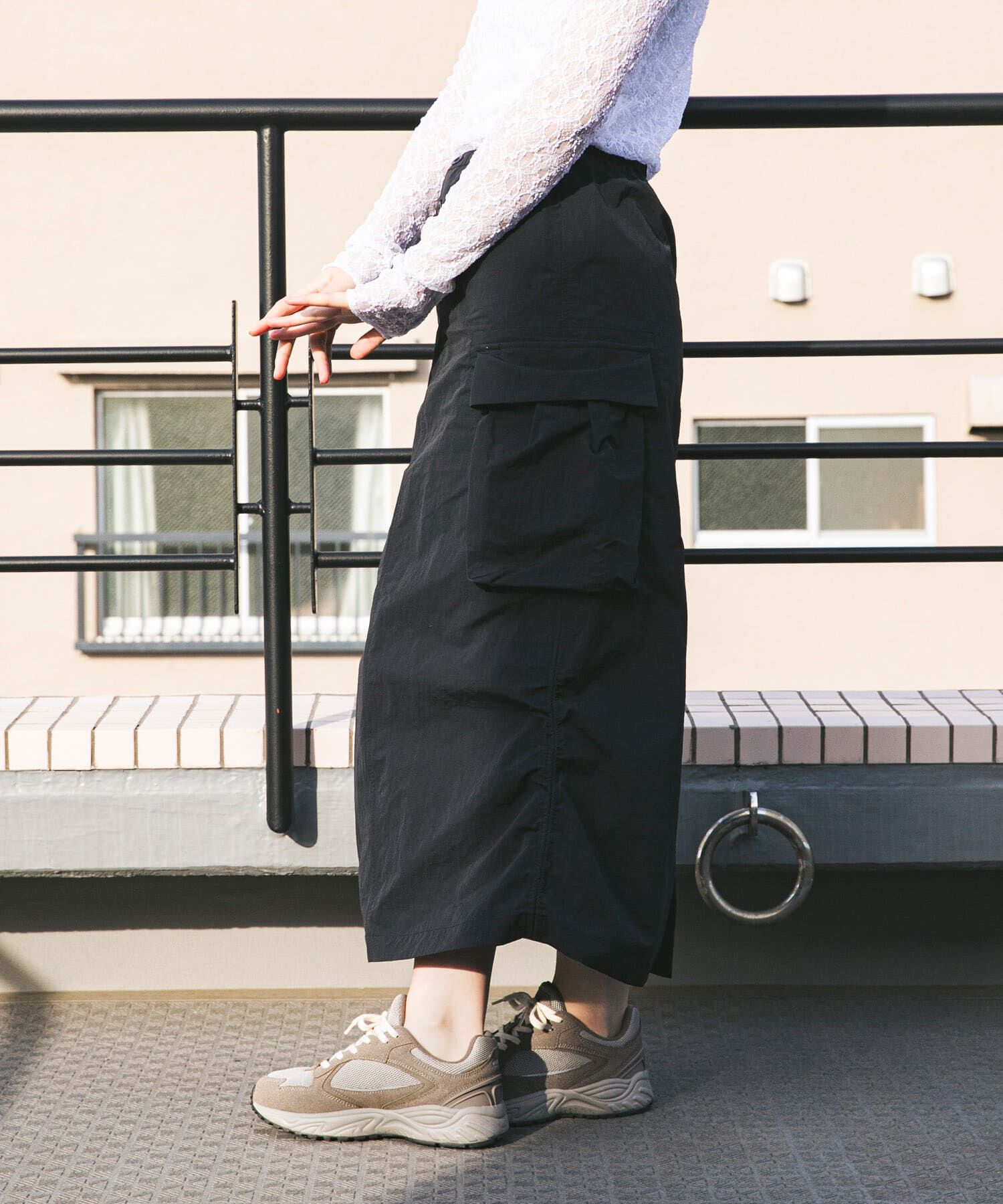 URBAN RESEARCH DOORS「『別注』Snow Peak Apparel&times;DOORS　 NYLON WASHER SKIRT」|スカート|