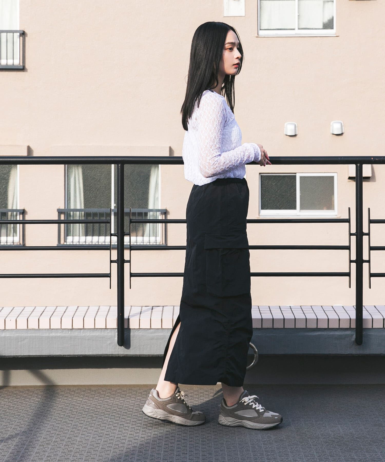 URBAN RESEARCH DOORS「『別注』Snow Peak Apparel&times;DOORS　 NYLON WASHER SKIRT」|スカート|