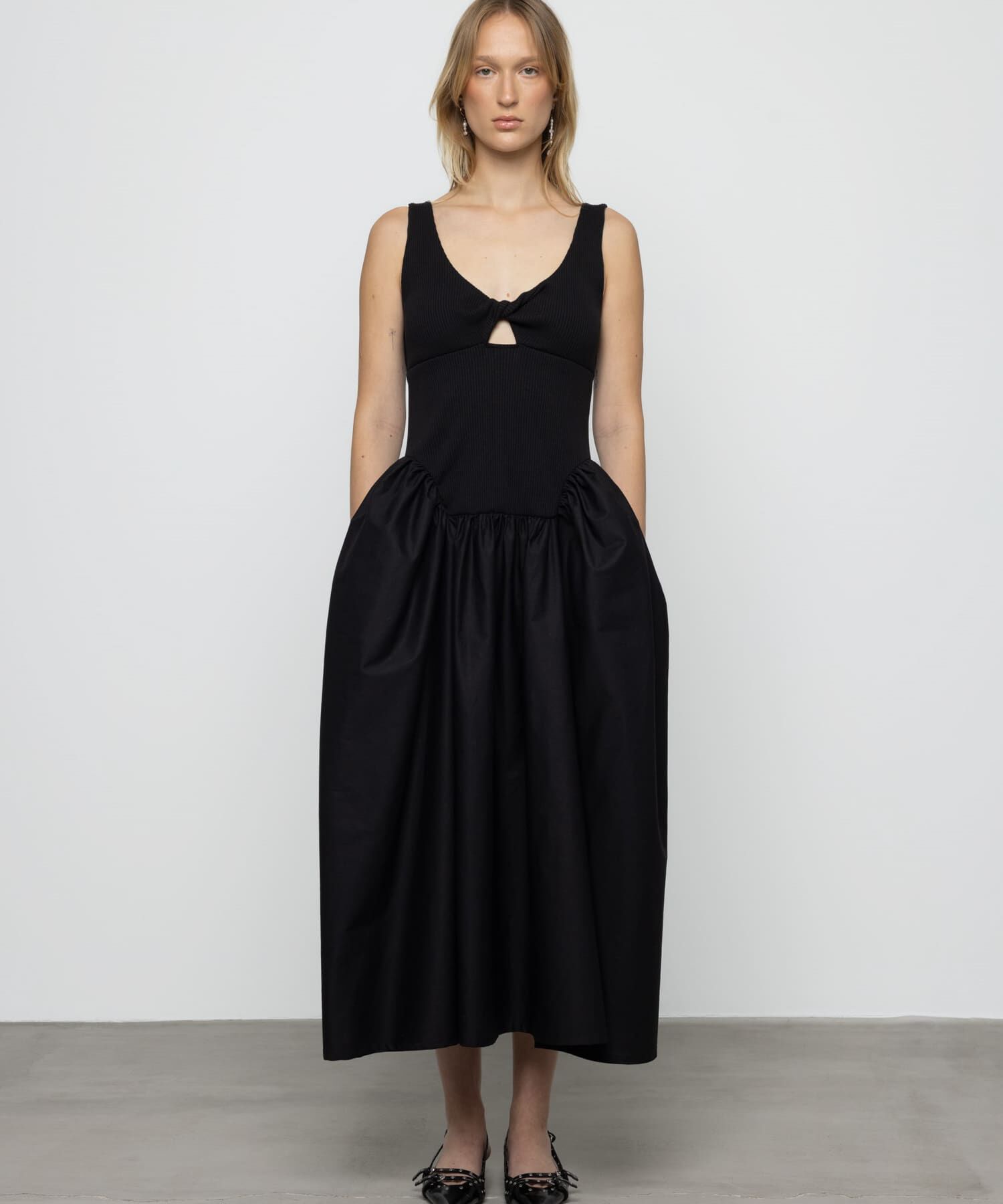 URBAN RESEARCH「ESTHE　RIB POPLIN DRESS」|ワンピース|