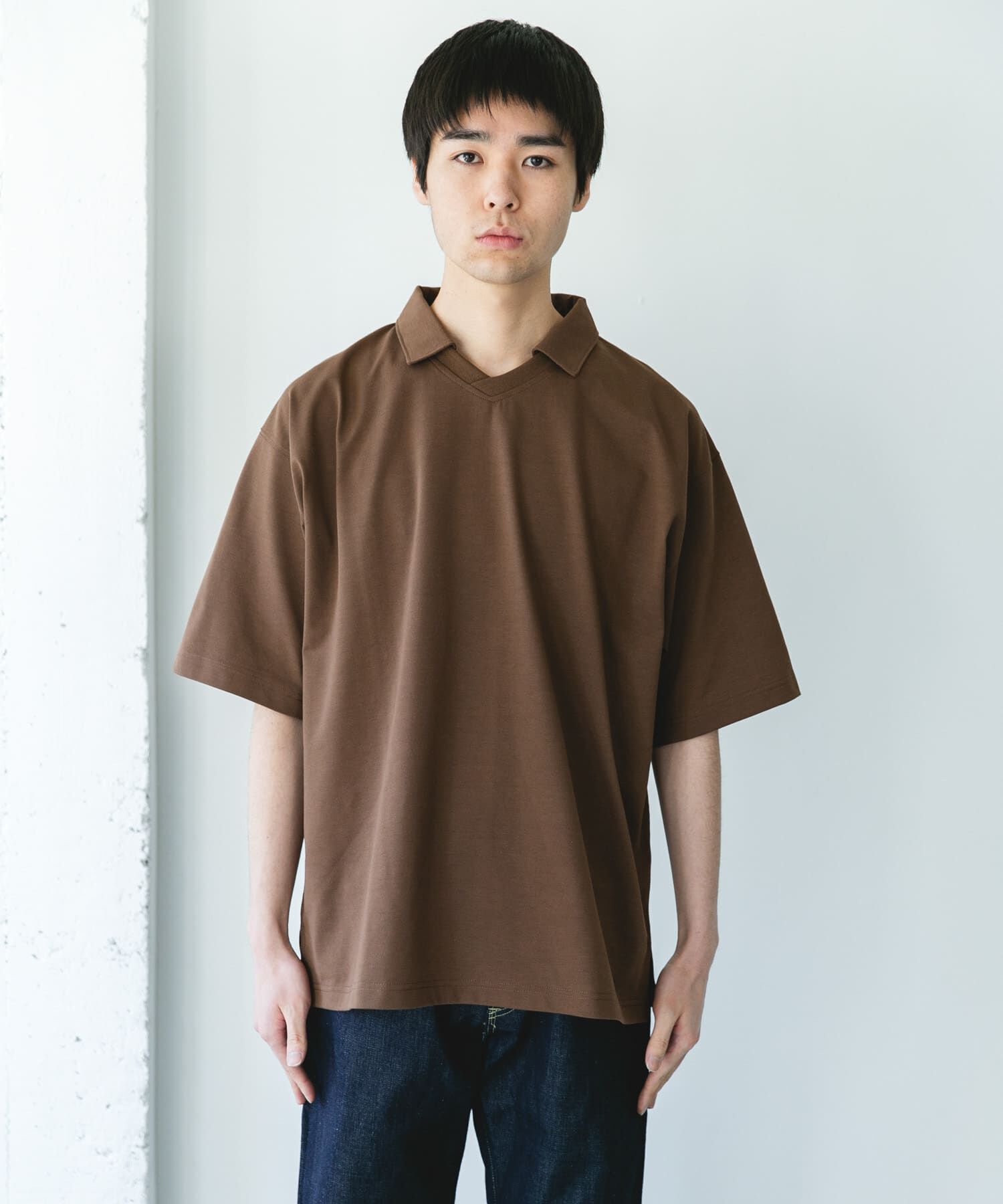 URBAN RESEARCH DOORS「『吸水速乾/防ｼﾜ/抗ﾋﾟﾘﾝｸﾞ/UVｶｯﾄ/ｲｰｼﾞｰｹｱ』DRYMIX Vﾈｯ  」|Tシャツ・カットソー|