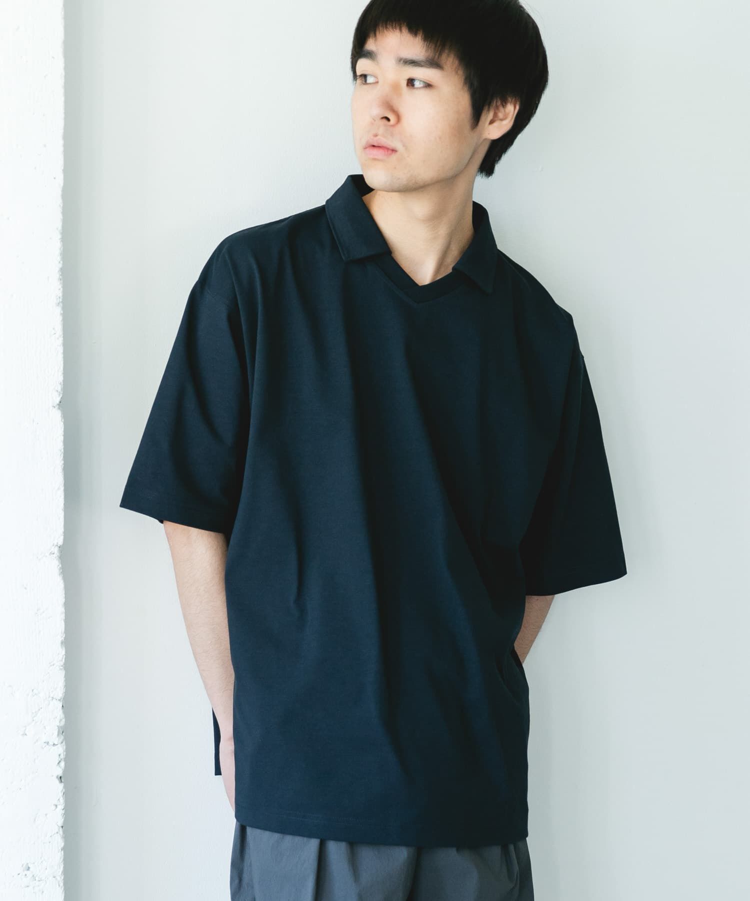 URBAN RESEARCH DOORS「『吸水速乾/防ｼﾜ/抗ﾋﾟﾘﾝｸﾞ/UVｶｯﾄ/ｲｰｼﾞｰｹｱ』DRYMIX Vﾈｯ  」|Tシャツ・カットソー|