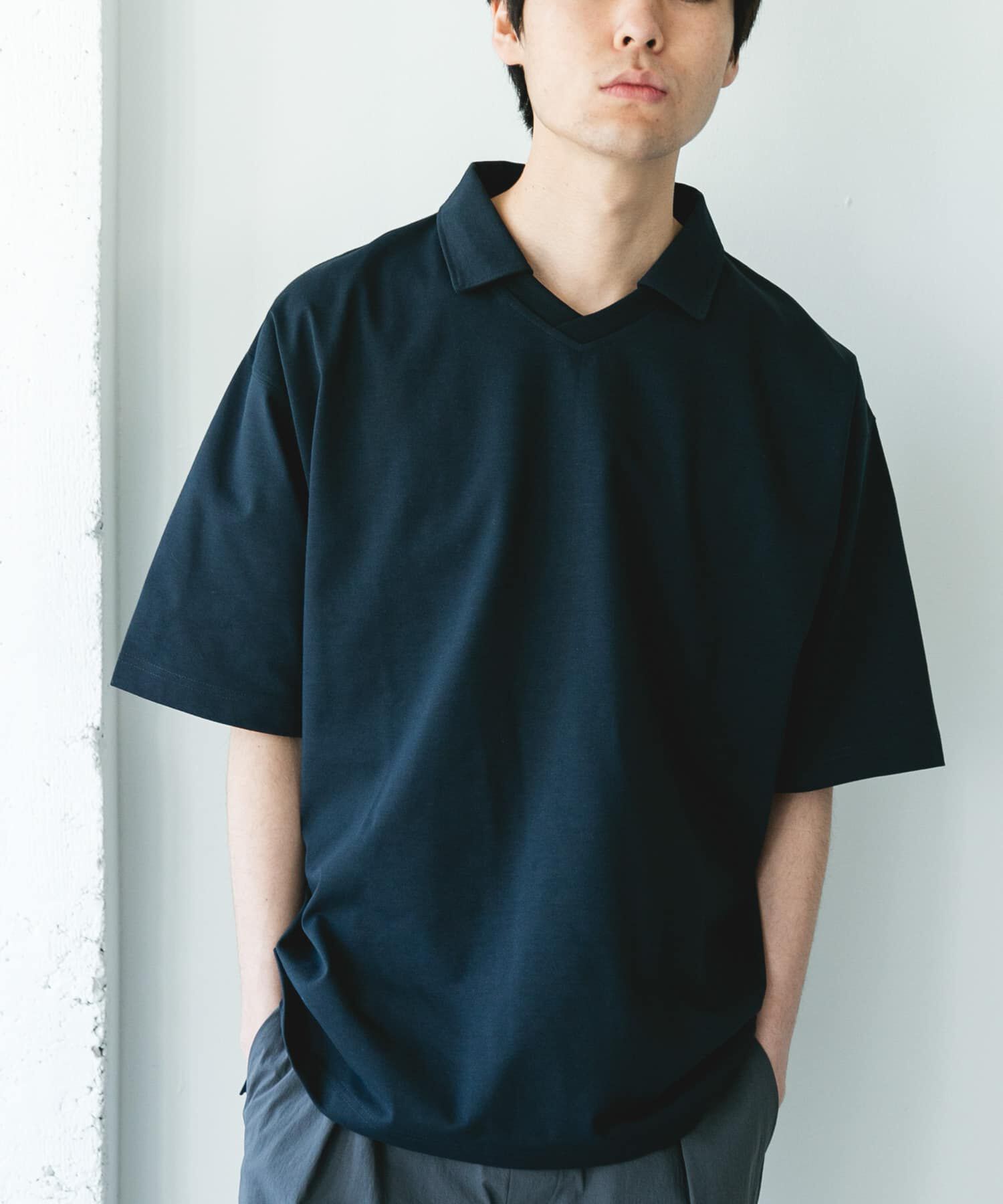 URBAN RESEARCH DOORS「『吸水速乾/防ｼﾜ/抗ﾋﾟﾘﾝｸﾞ/UVｶｯﾄ/ｲｰｼﾞｰｹｱ』DRYMIX Vﾈｯ  」|Tシャツ・カットソー|