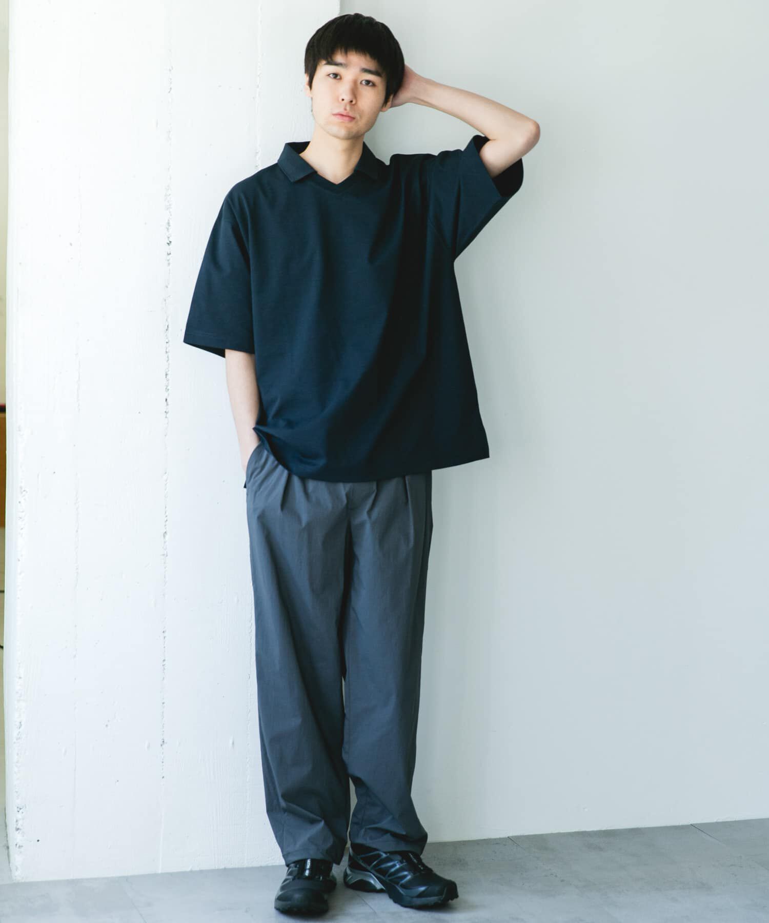 URBAN RESEARCH DOORS「『吸水速乾/防ｼﾜ/抗ﾋﾟﾘﾝｸﾞ/UVｶｯﾄ/ｲｰｼﾞｰｹｱ』DRYMIX Vﾈｯ  」|Tシャツ・カットソー|