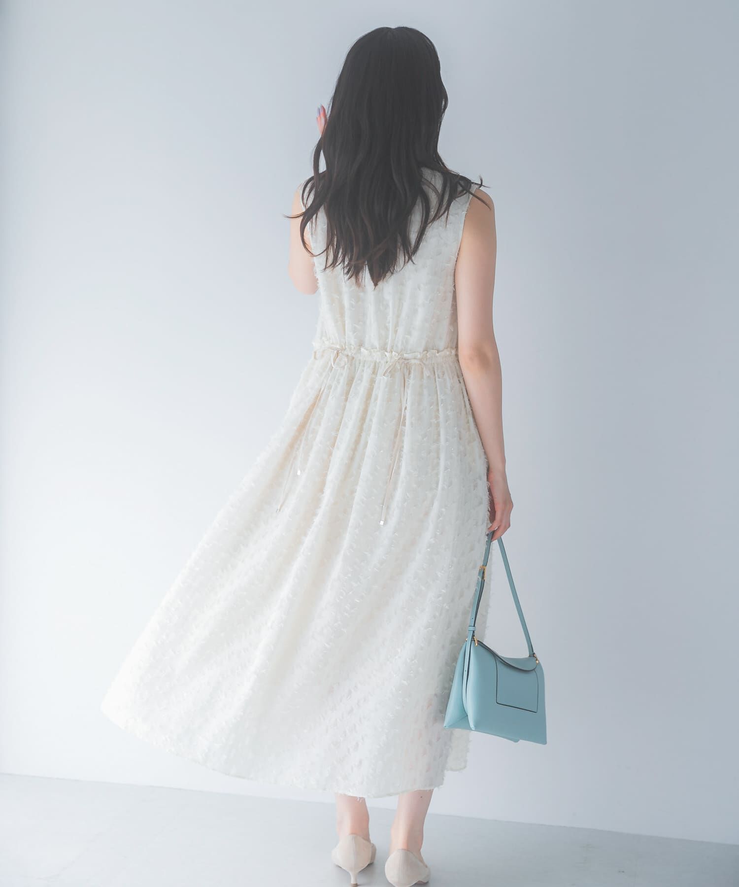 URBAN RESEARCH ROSSO「カットジャガードVネックワンピース」|ワンピース|