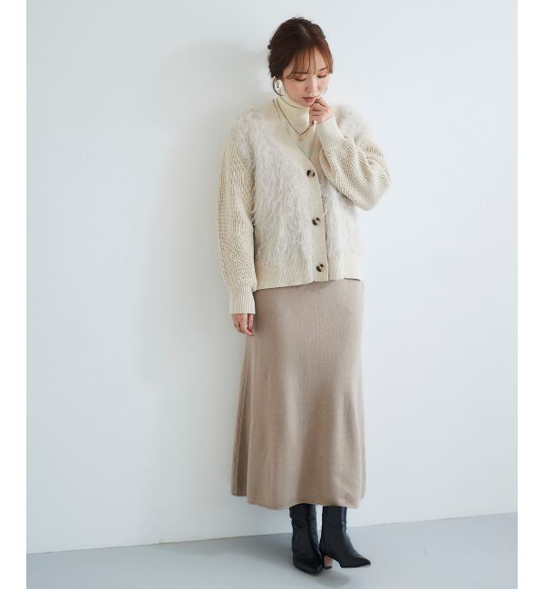 le.coeur blanc「ニットロングスカート」|スカート|