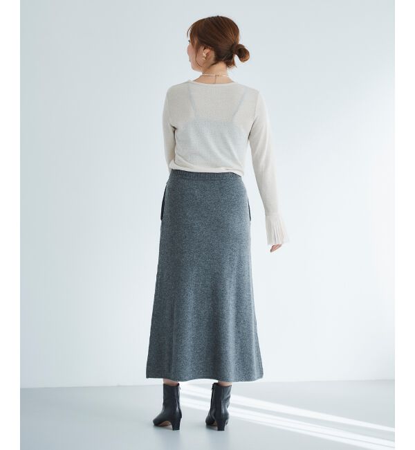 le.coeur blanc「ニットロングスカート」|スカート|