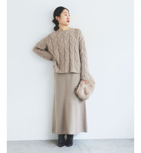le.coeur blanc「ニットロングスカート」|スカート|