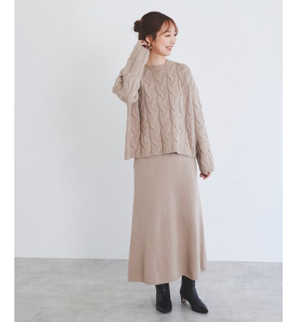 le.coeur blanc「ニットロングスカート」|スカート|