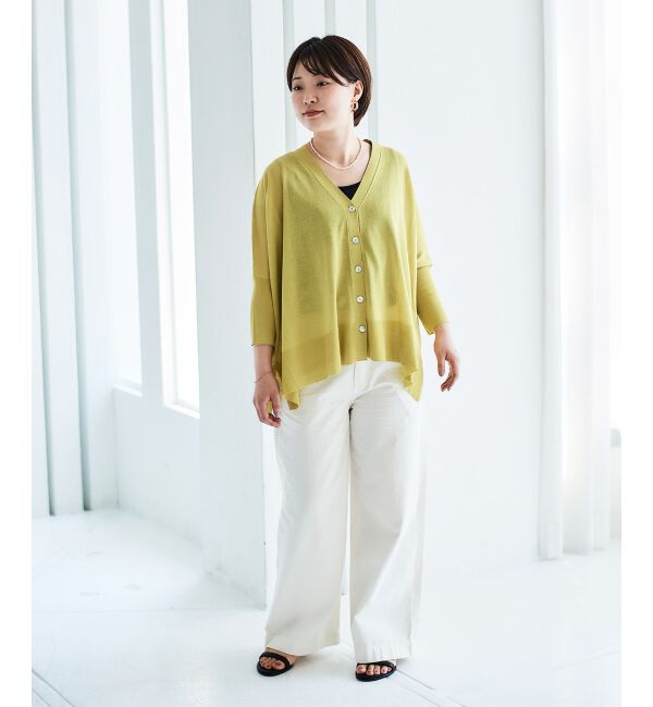le.coeur blanc「ライトオンスデニムワイドパンツ」|デニム|