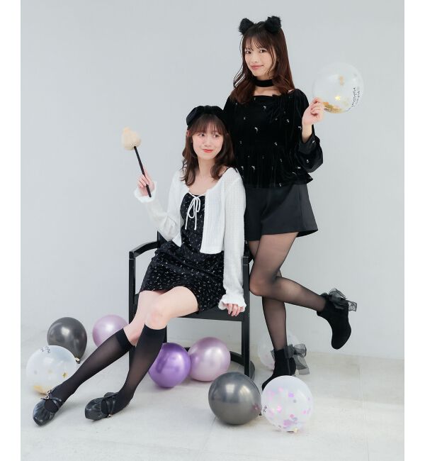 MAJESTICLEGON「チョーカーセットベロアトップス」|シャツ・ブラウス|