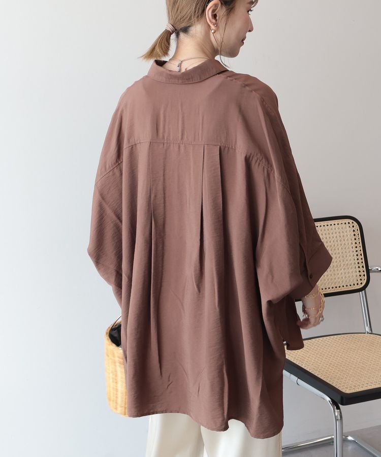 AMERICAN HOLIC「【WEB限定】接触冷感Wポケットシャツチュニック」|シャツ・ブラウス|