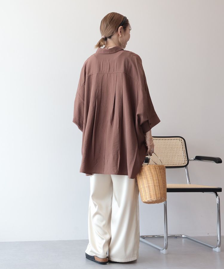 AMERICAN HOLIC「【WEB限定】接触冷感Wポケットシャツチュニック」|シャツ・ブラウス|