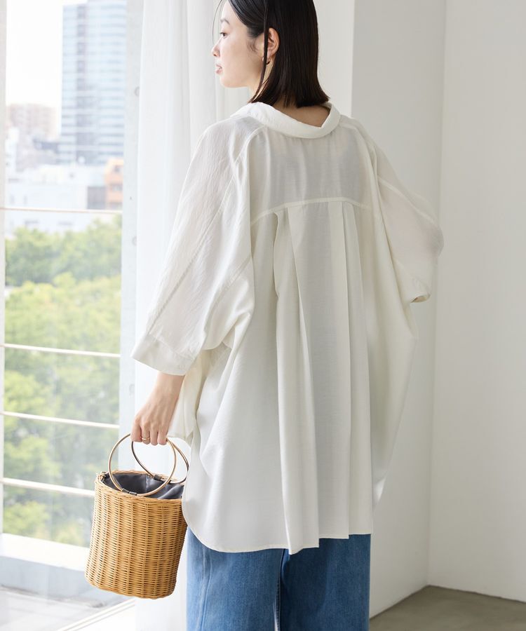 AMERICAN HOLIC「【WEB限定】接触冷感Wポケットシャツチュニック」|シャツ・ブラウス|