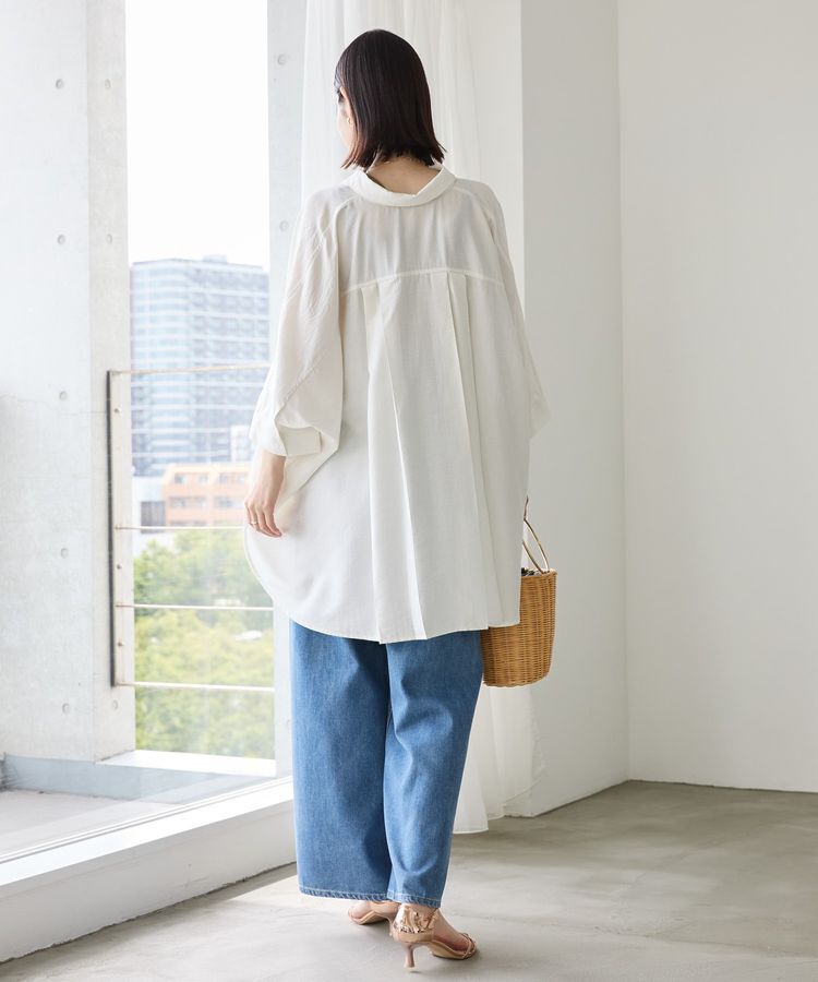 AMERICAN HOLIC「【WEB限定】接触冷感Wポケットシャツチュニック」|シャツ・ブラウス|