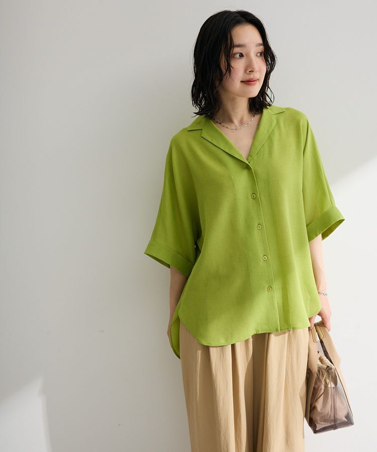 Green Parks「【WEB限定】開襟シアージャケット風シャツⅡ」|シャツ・ブラウス|