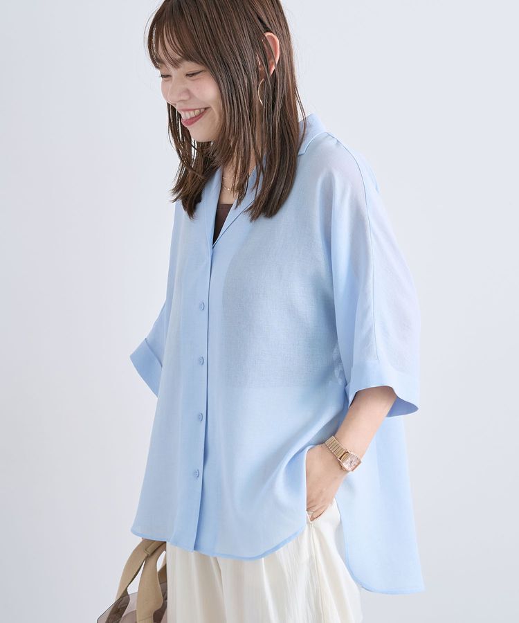 Green Parks「【WEB限定】開襟シアージャケット風シャツⅡ」|シャツ・ブラウス|
