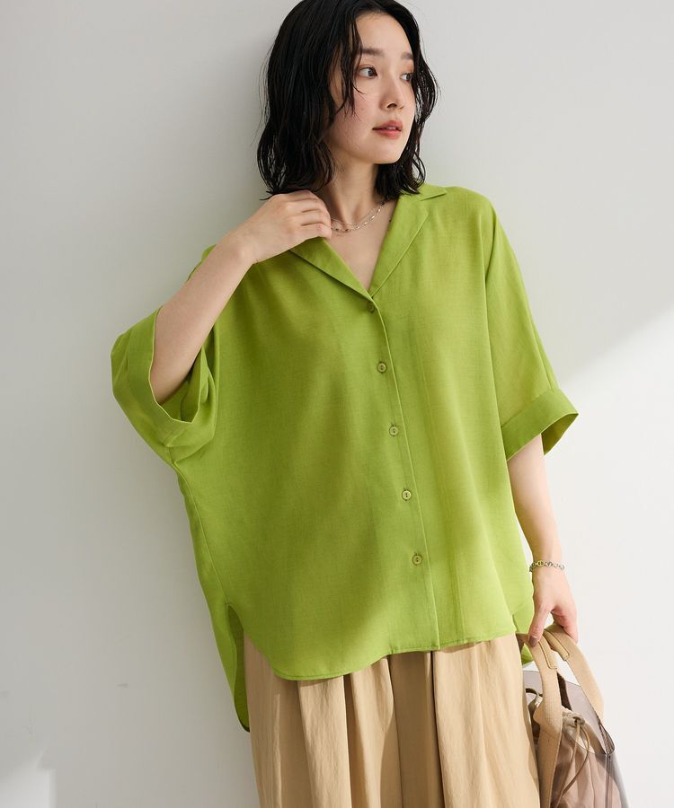 Green Parks「【WEB限定】開襟シアージャケット風シャツⅡ」|シャツ・ブラウス|Green